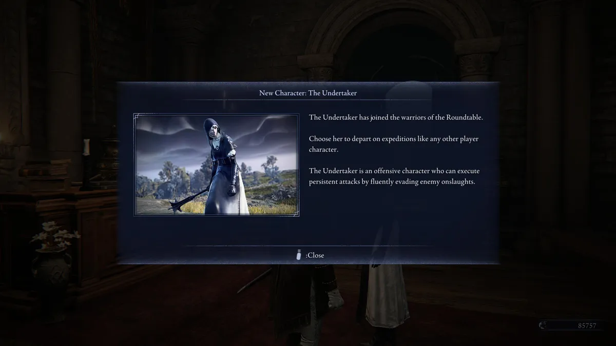 Elden Ring Nightreign Undertaker Character Unlock