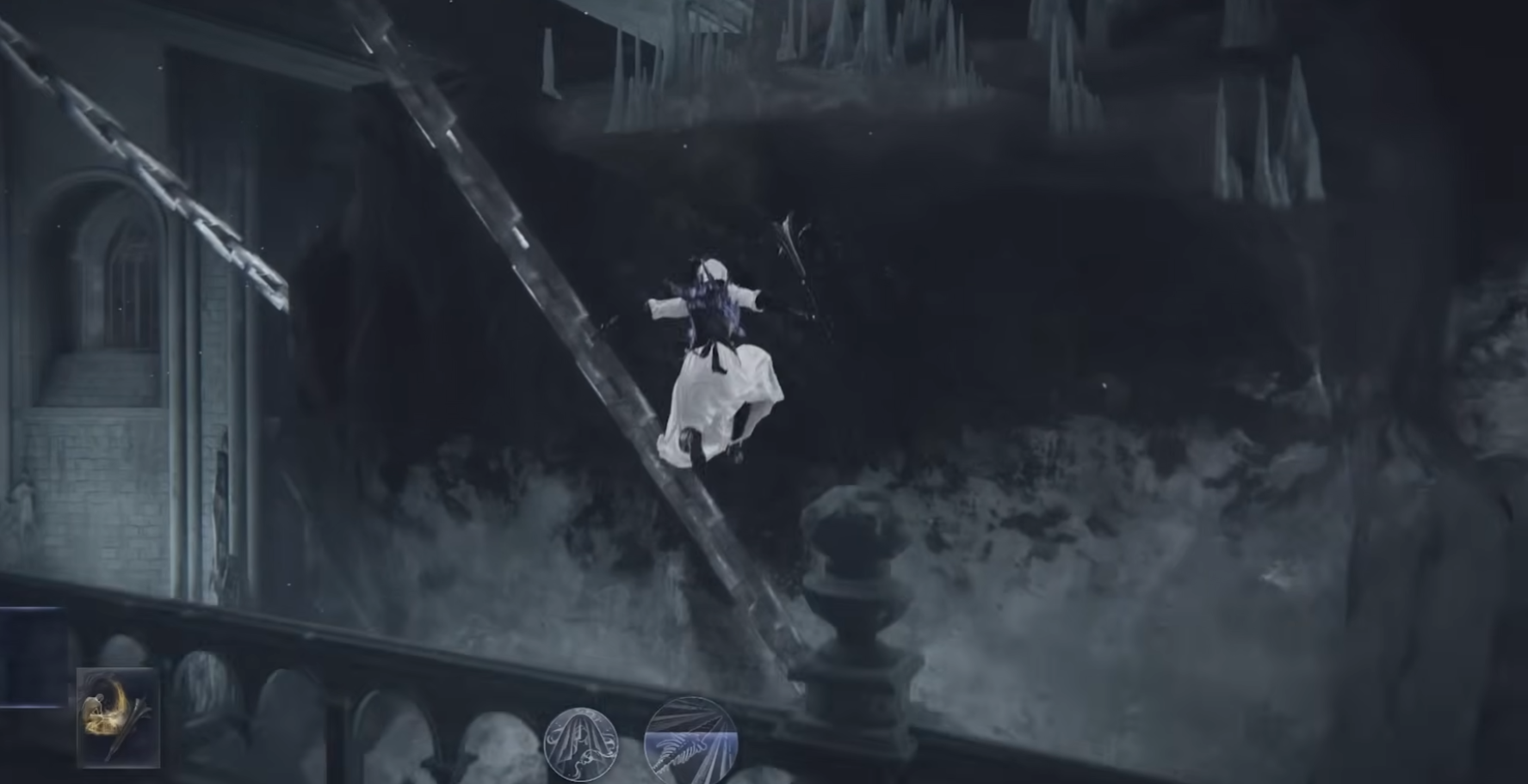 Elden Ring Nightreign Crystal Castle Library Wing Hanging Platform