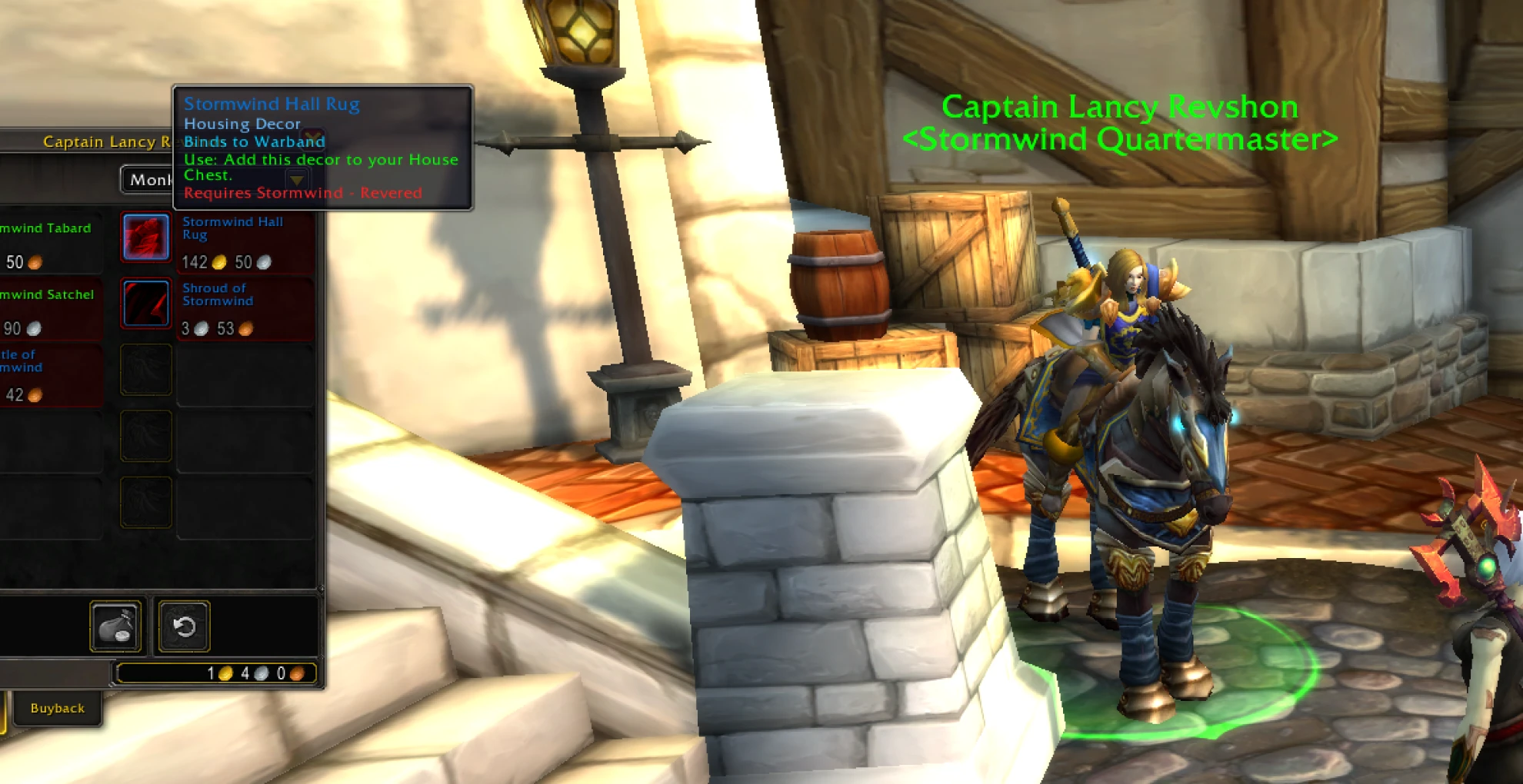 wow capitan lancy vendor