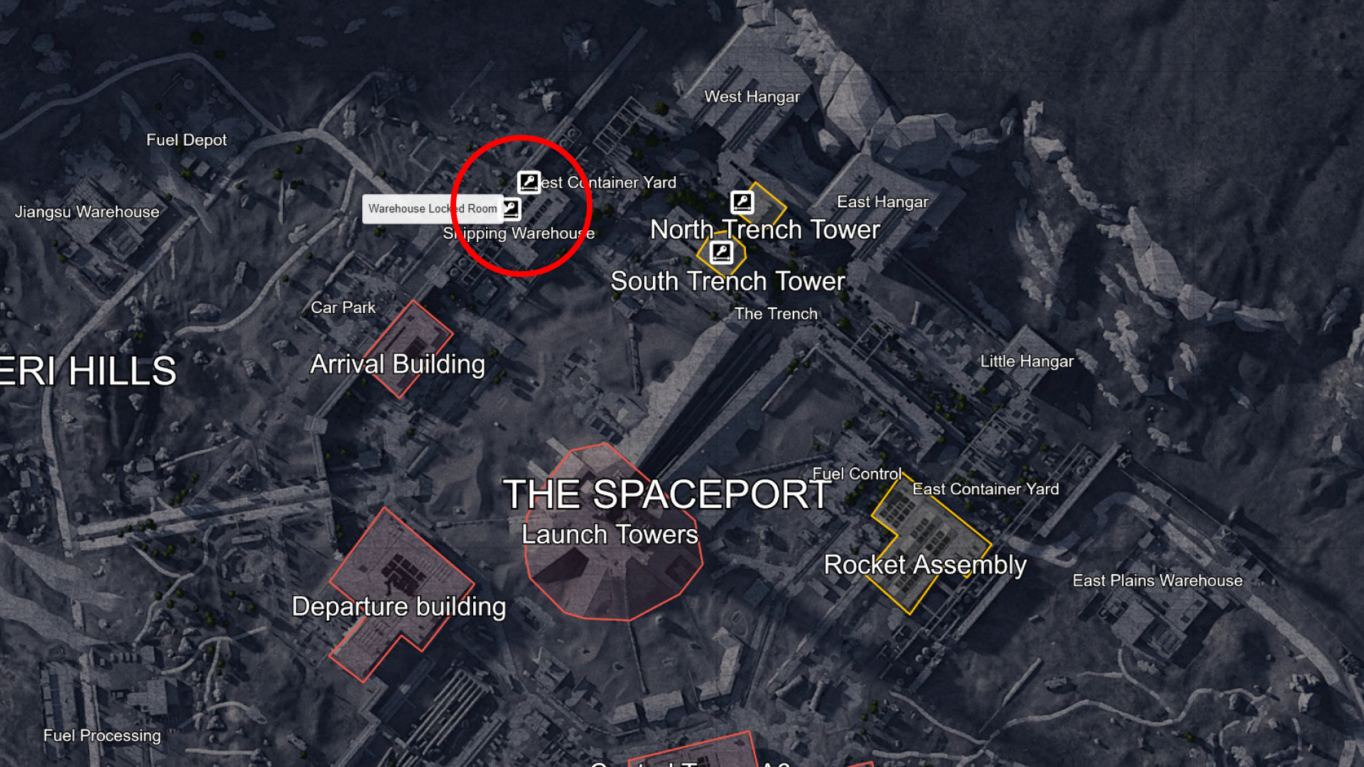 ARC Raiders Spaceport Warehouse Key Location