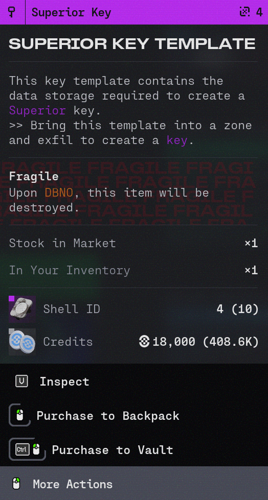 Marathon Superior Key Template