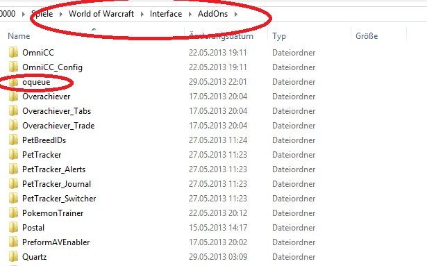 WoW Addons Folder