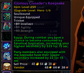 WoW Champion Gear