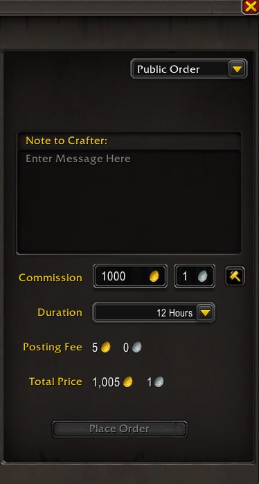 Order Submission